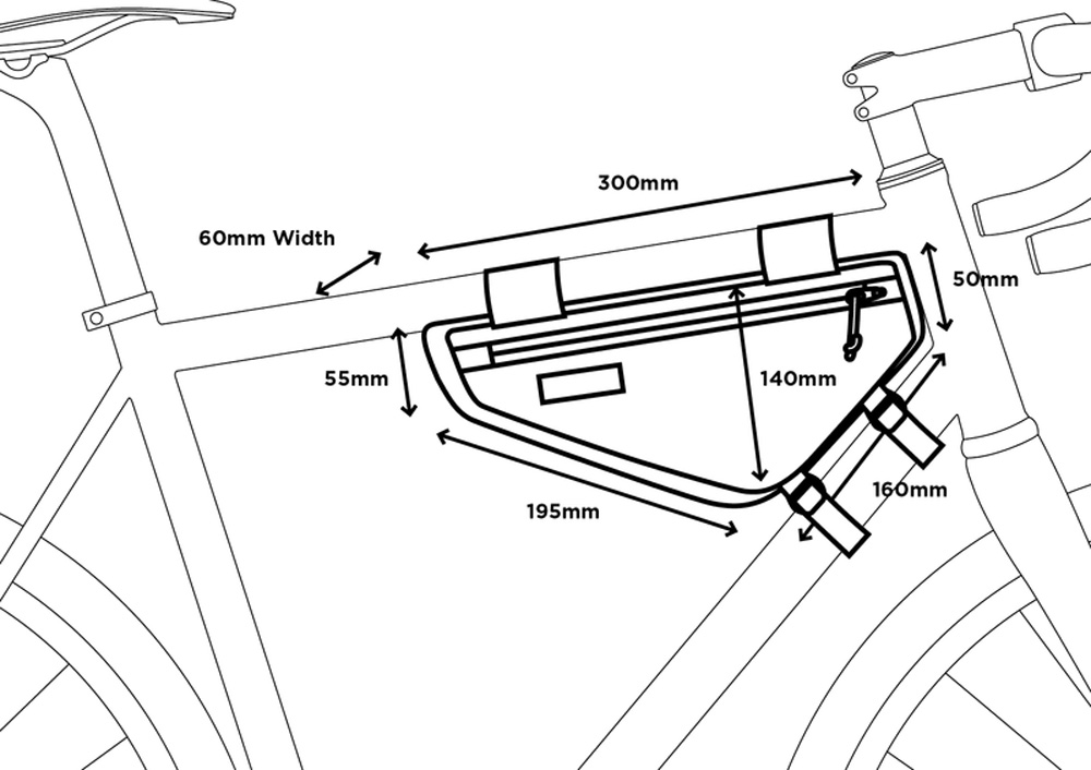 Frame bag 2,5L - Rahmentasche