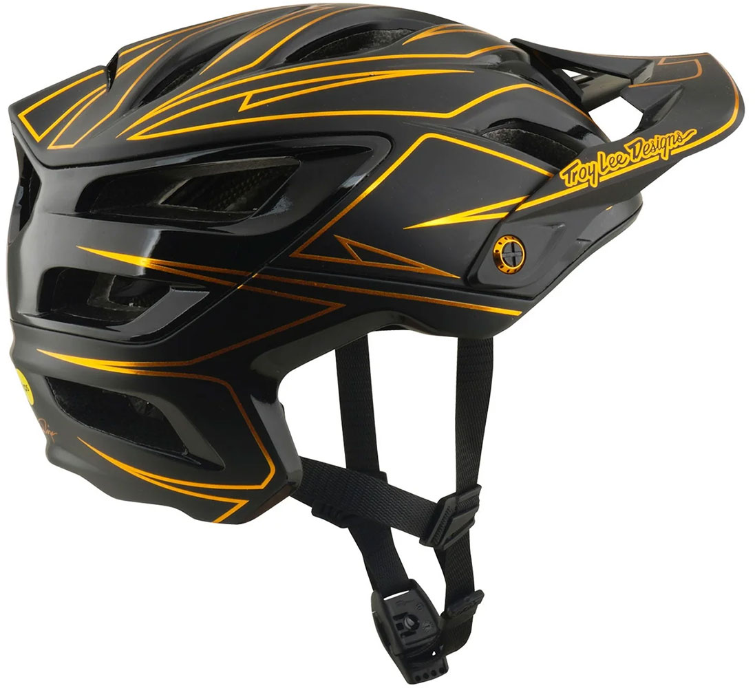 A3 Pinstripe - Casco da MTB nero