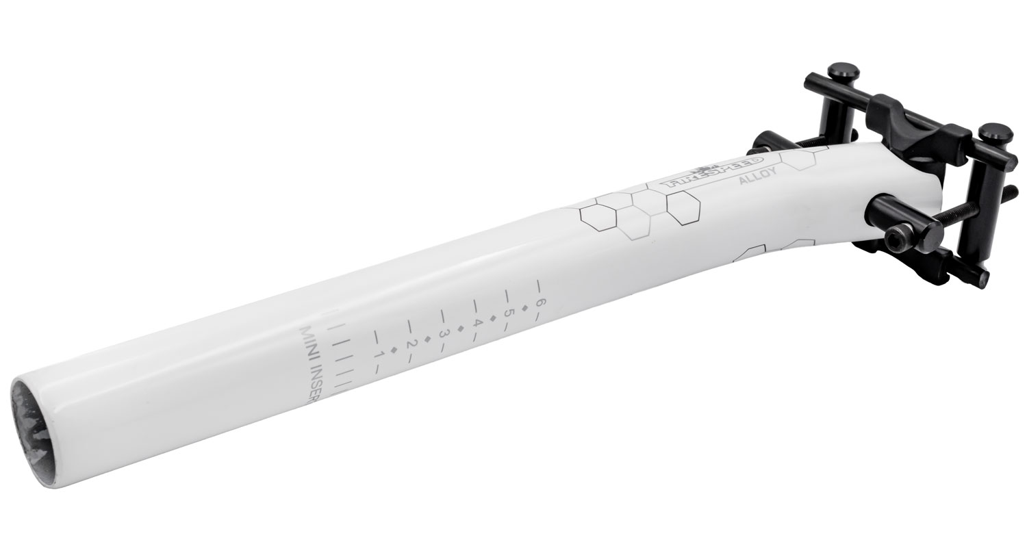 FIRESPEED F-A506 Reggisella in alluminio 7075 offset 15 mm bianco