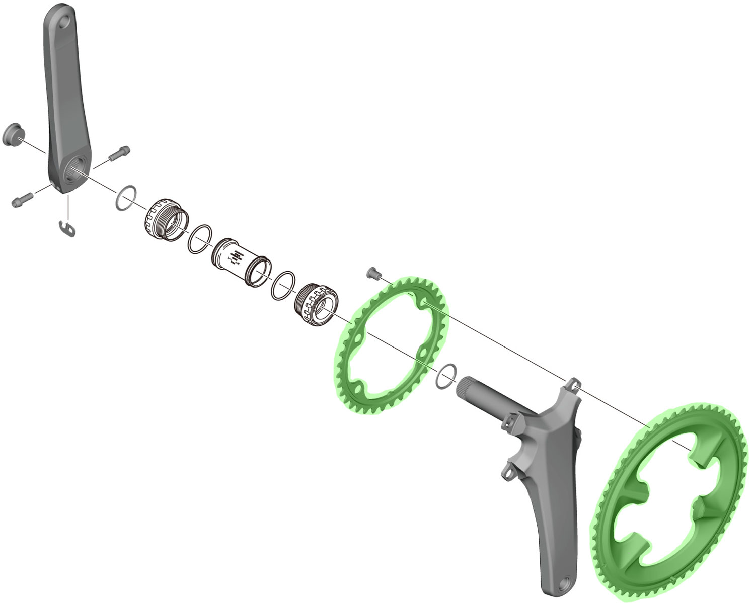 Shimano ULTEGRA Chainring for FC-R8100 50/34T Chainring 12-speed