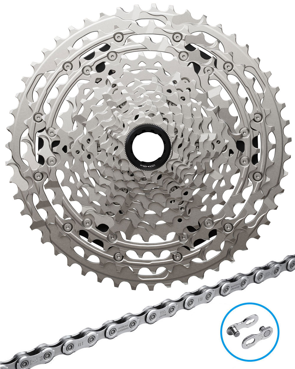 Zestaw części zużywających się do MTB CS-M6200+CN-M6100, 12-rzędowy, 10-51