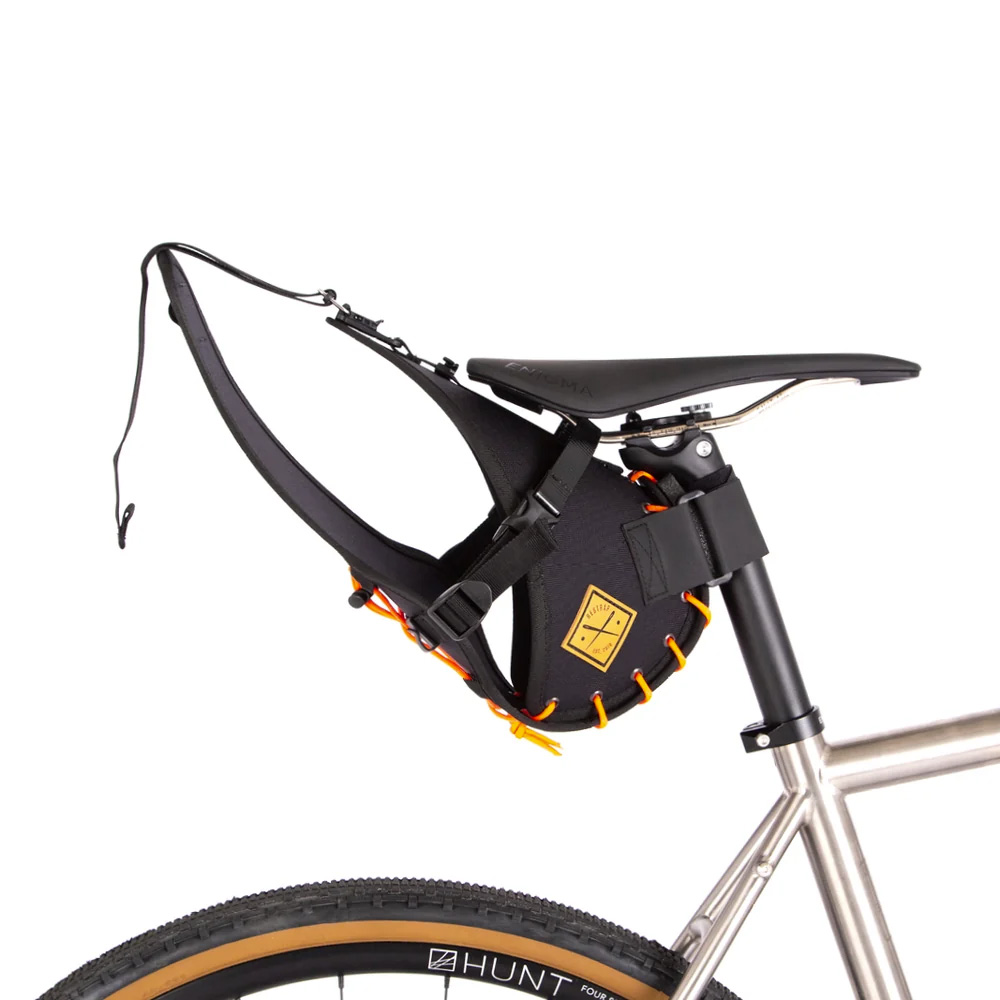 Sacoche de selle 8 L noir/orange