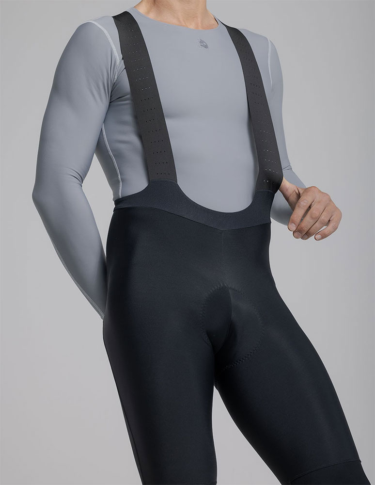Orchi Thermo - Pantaloncini da ciclismo con imbottitura, nero
