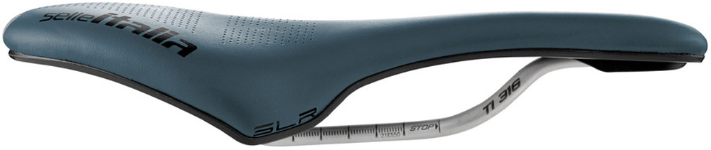 Selle Italia SLR CARB X-40 - Selle Vélo Route/Course/Gravel - Cuir Blanc - Made In Italy