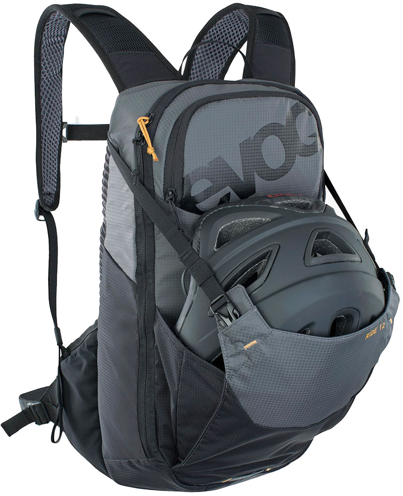 Ride 12 + bukłak na wodę 2 – plecak w kolorze Carbon Grey Black