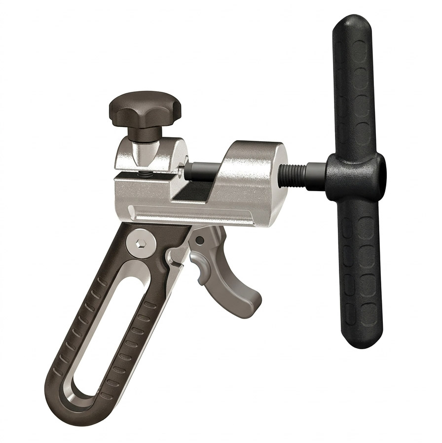 HCP-2 : outil pour conduites hydrauliques, coupe-tube et presse 2-en-1