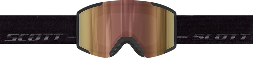 Shield AMP LS Cinnamon Chrome - Ski Goggle Black/Fog Grey