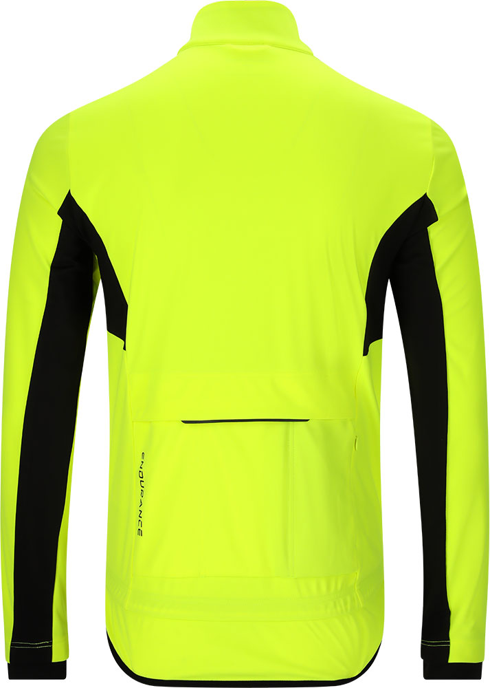 Tandori - Chaqueta cortavientos para BTT, color amarillo seguridad