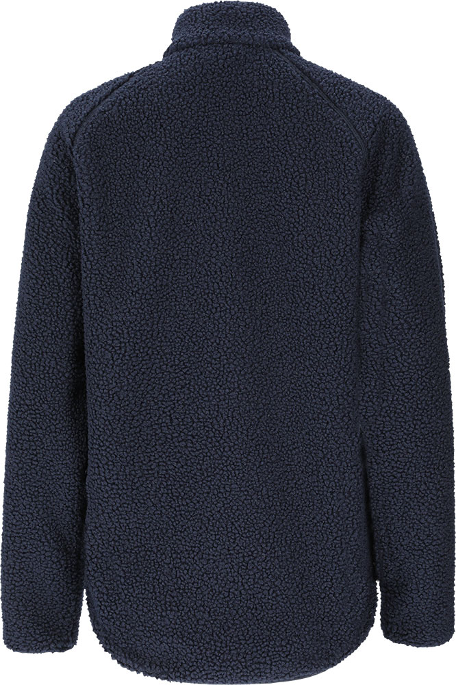 Pioneer Teddy - Veste polaire pour femme, style blazer, bleu marine