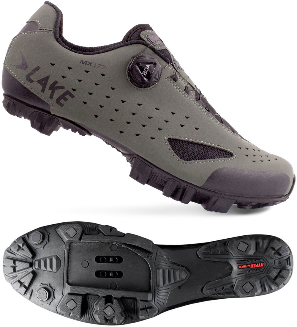 Chaussures VTT Lake MX101 – Taille UK 8 / EUR 42 – Gris/Noir – Daim – Occasion