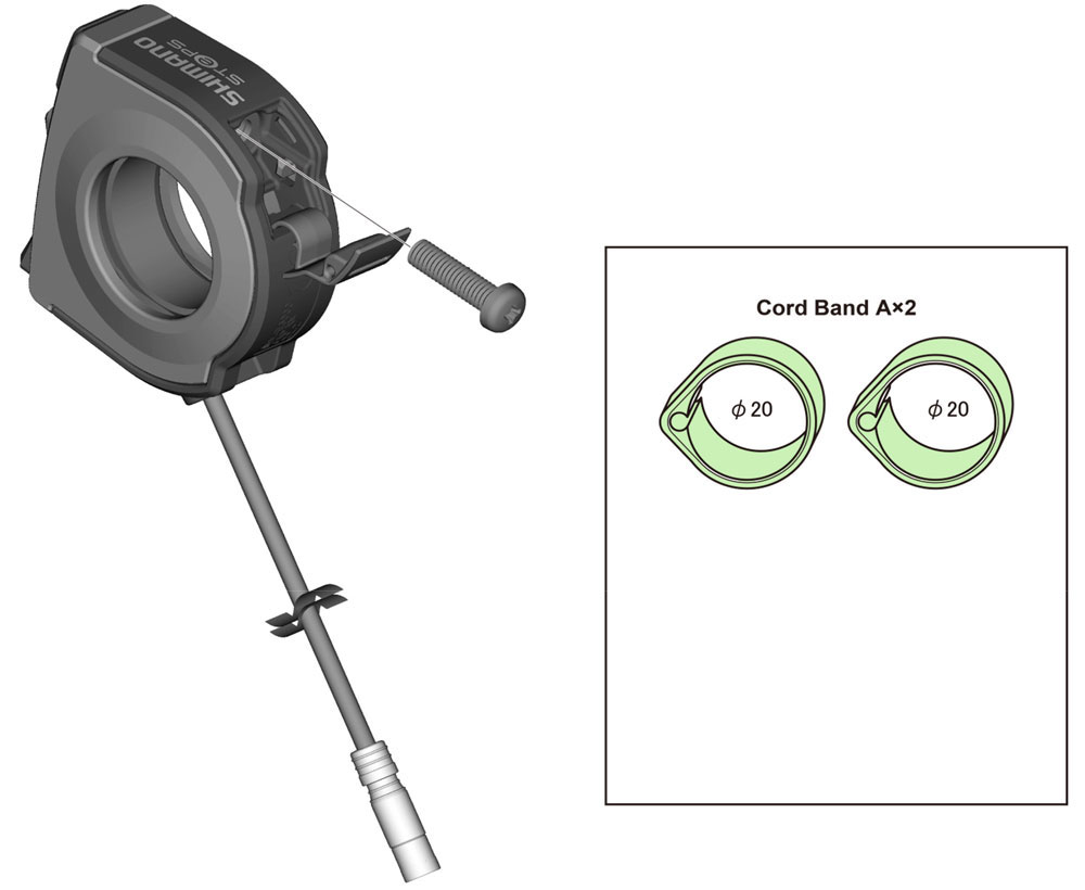 SW-E6000 STEPS/Di2 paski mocujące, zestaw 2 szt. TOP-DEAL