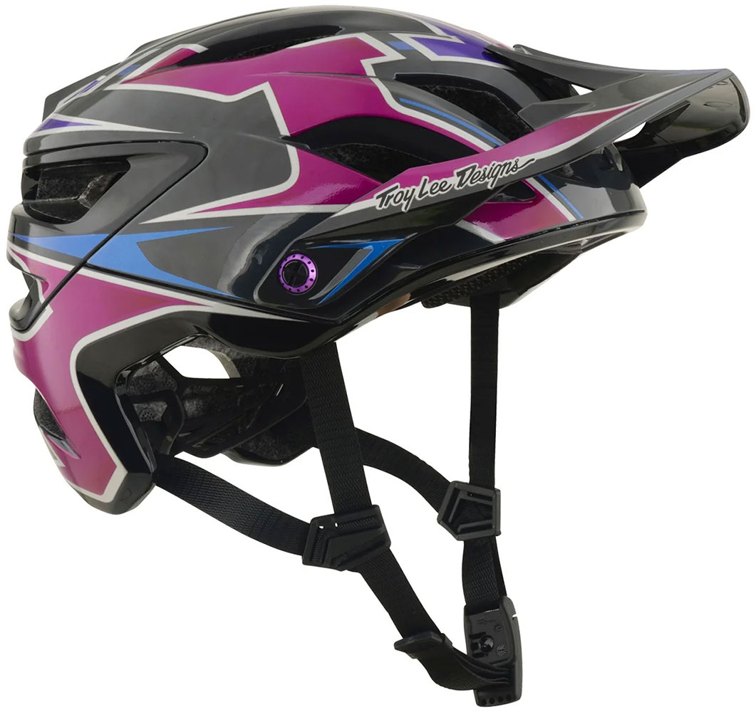 A3 Mips Mask - Casco da MTB Nero/Viola