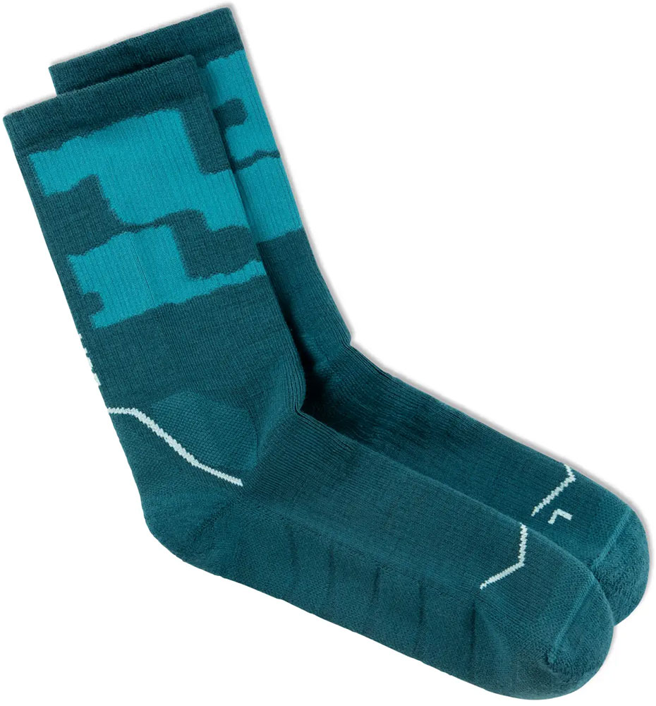 Merino Midweight Crew - skarpety trekkingowe Teal