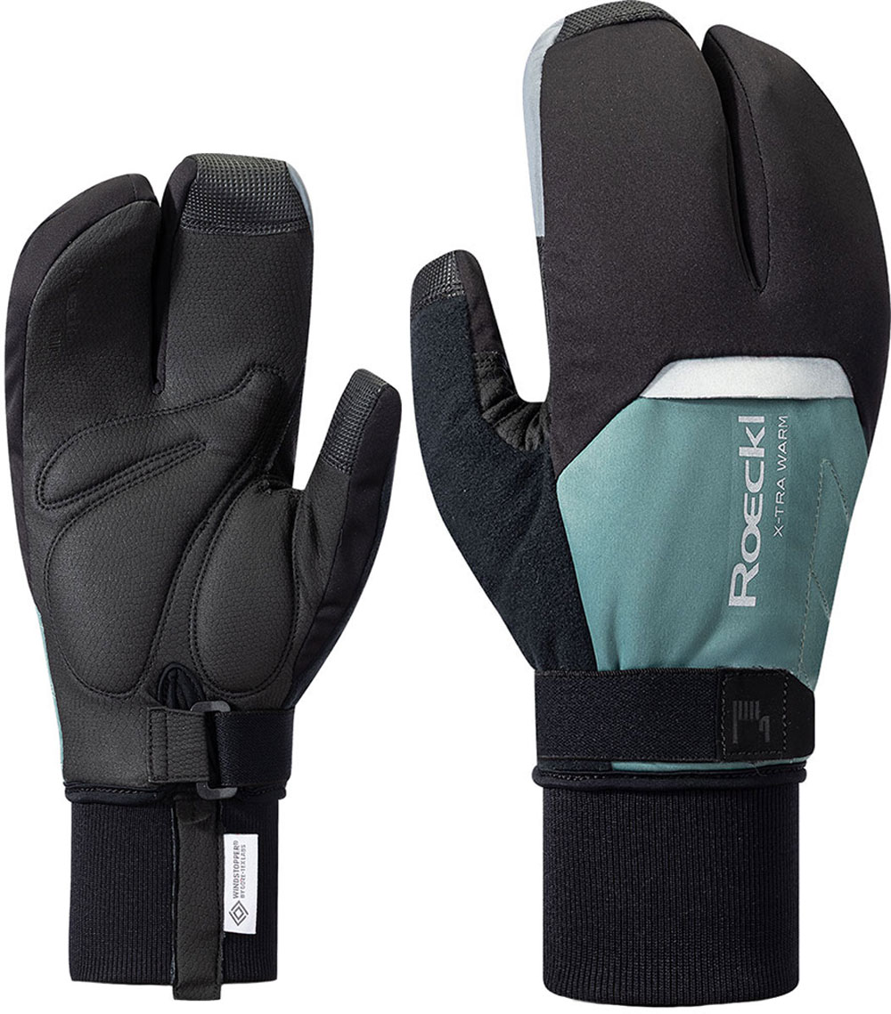 Villach 3 Lobster - Fahrradhandschuhe Black/Silver Pine