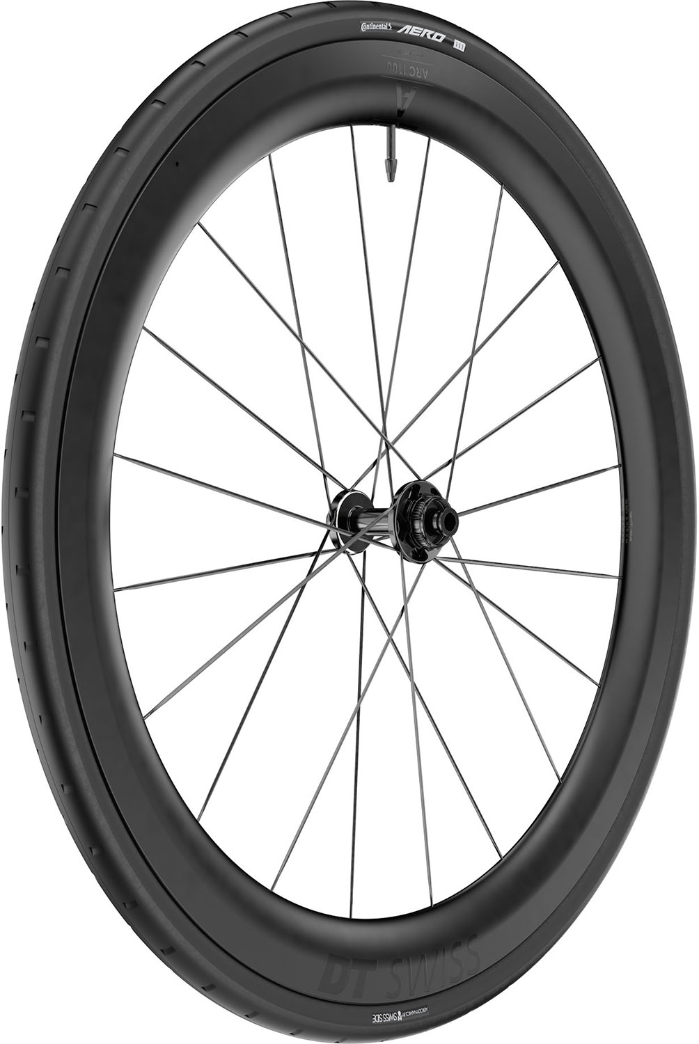 Zestaw kół ARC 1100 Dicut WTS 55 28" CL Carbon, wersja Black Edition
