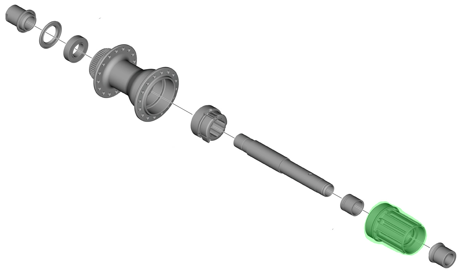 HG-Spline L Bicicleta de carretera 11/12-velocidades Cuerpo de acero para FH-TC500-HL/WH-RX180