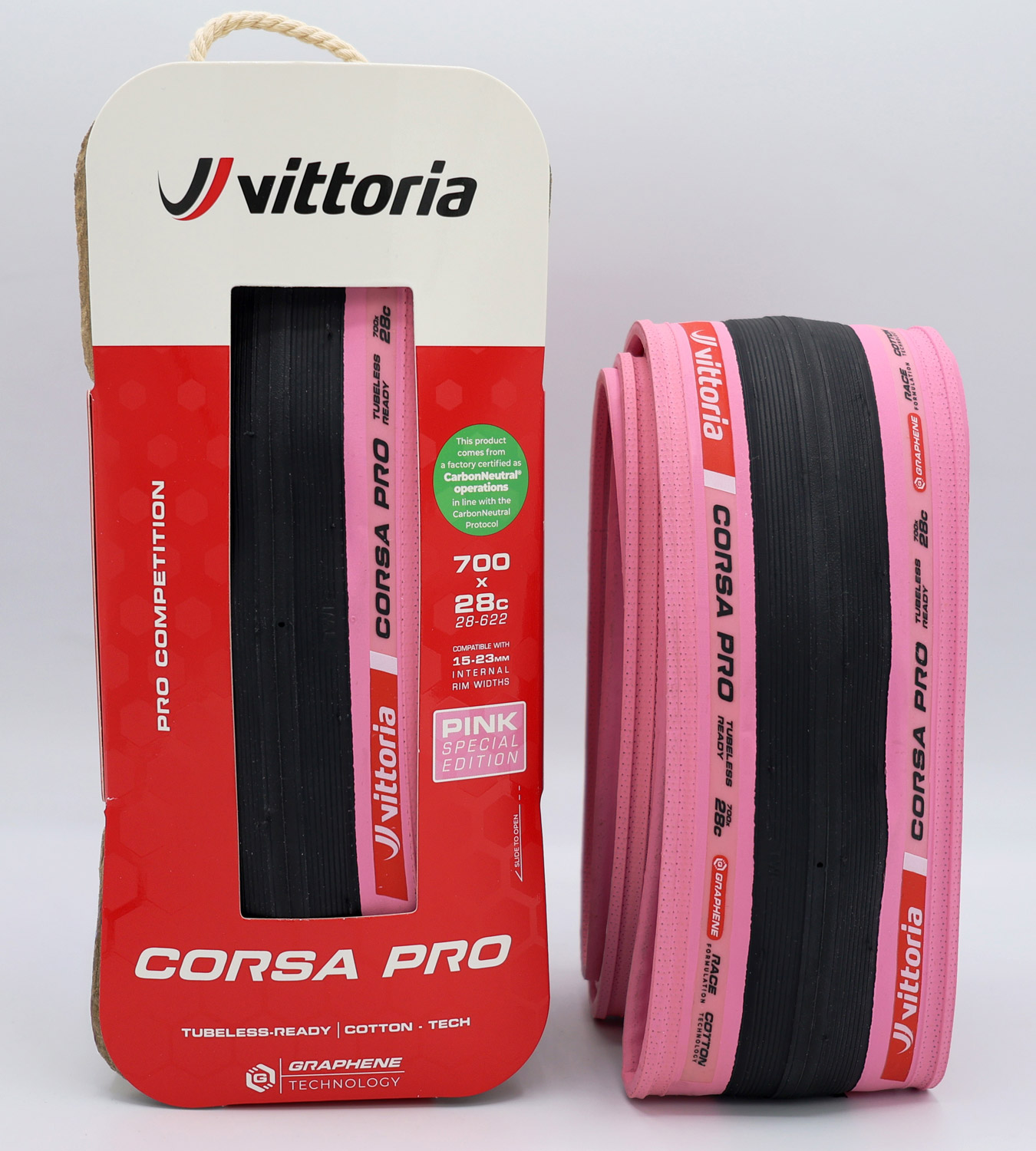 Pneumatico pieghevole Corsa Pro Pink G2.0 TLR 28-622 Edizione speciale