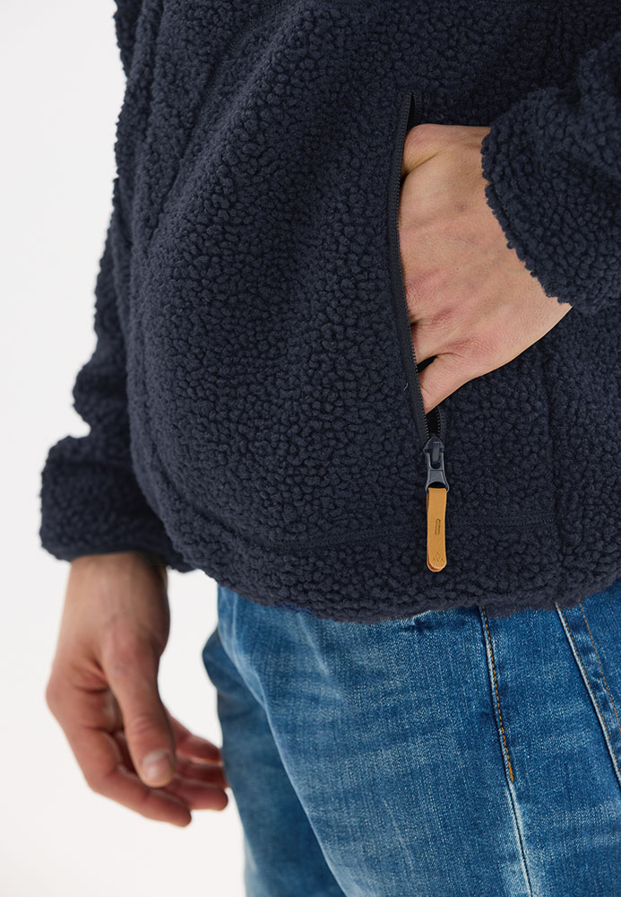 Pioner Teddy - Fleecejacke Navy Blazer
