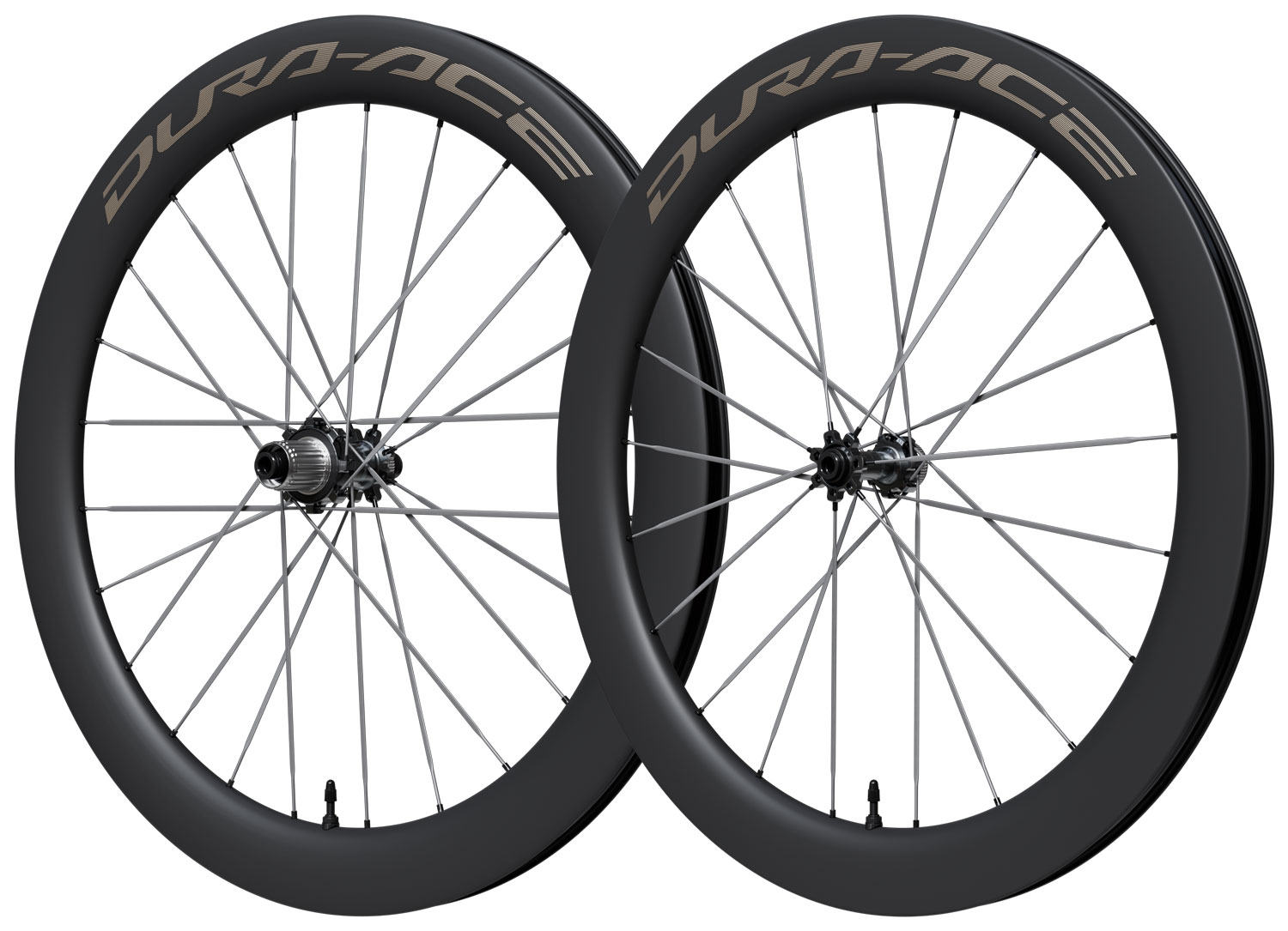 Paire de roues DURA ACE WH-R9370-TL 28" en carbone avec système Center-Lock