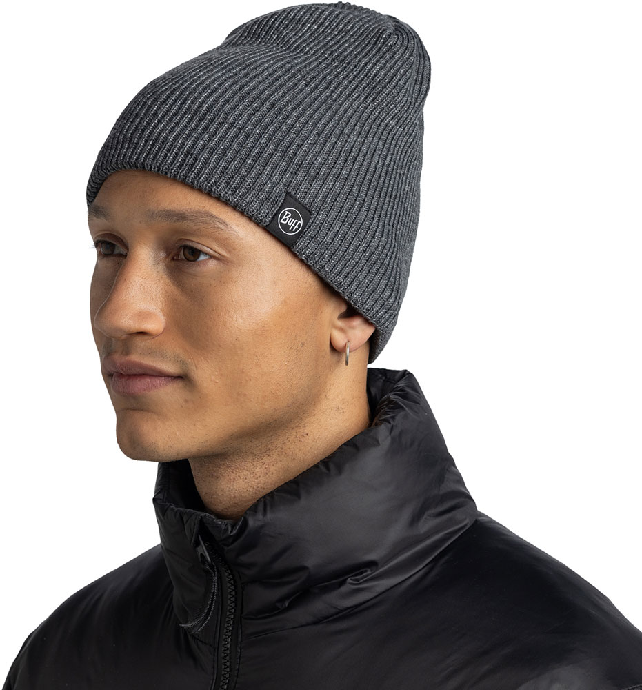 Knitted & Full Fleece Beanie RENVI - Beanie Grey