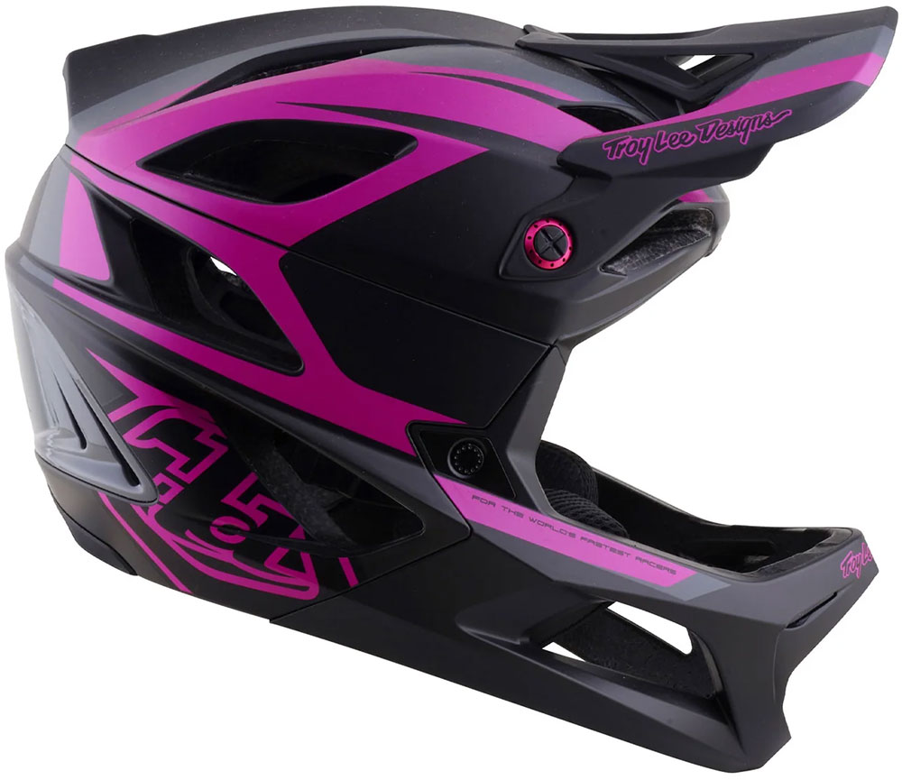 Stage 2 MIPS - Casco integrale Higth VZ Grigio scuro/Fucsia neon