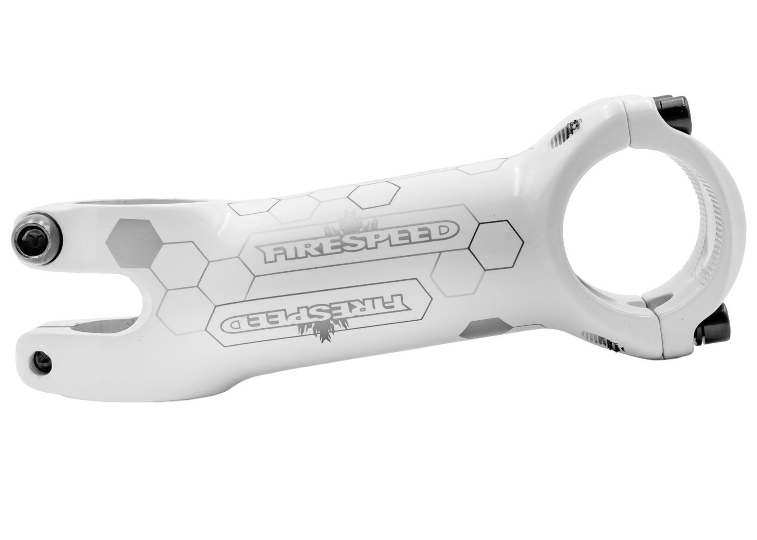 FIRESPEED F-4MFK Potence en aluminium 10° 31,8mm Blanc