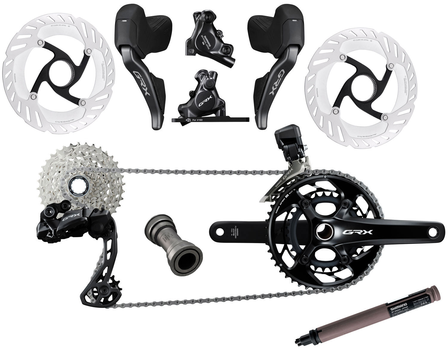 Shimano GRX Di 2 RX825 2x 12-fach Gruppe Disc 160/160mm TOP-DEAL