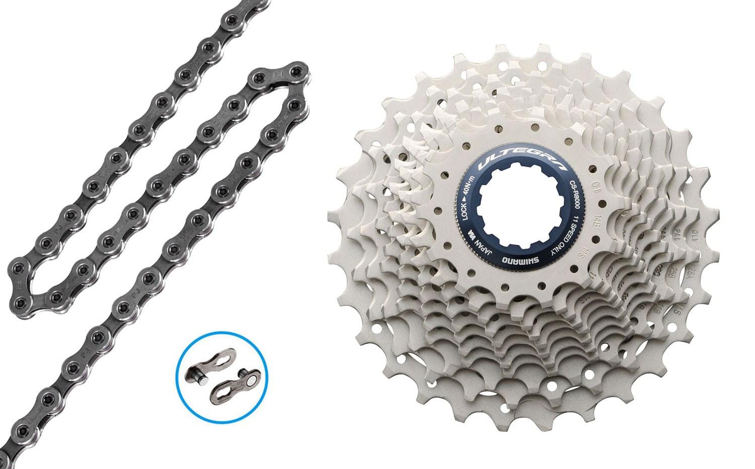 Shimano ULTEGRA CN-HG701+CS-R8000 11-speed Wear and Tear Set 11-32