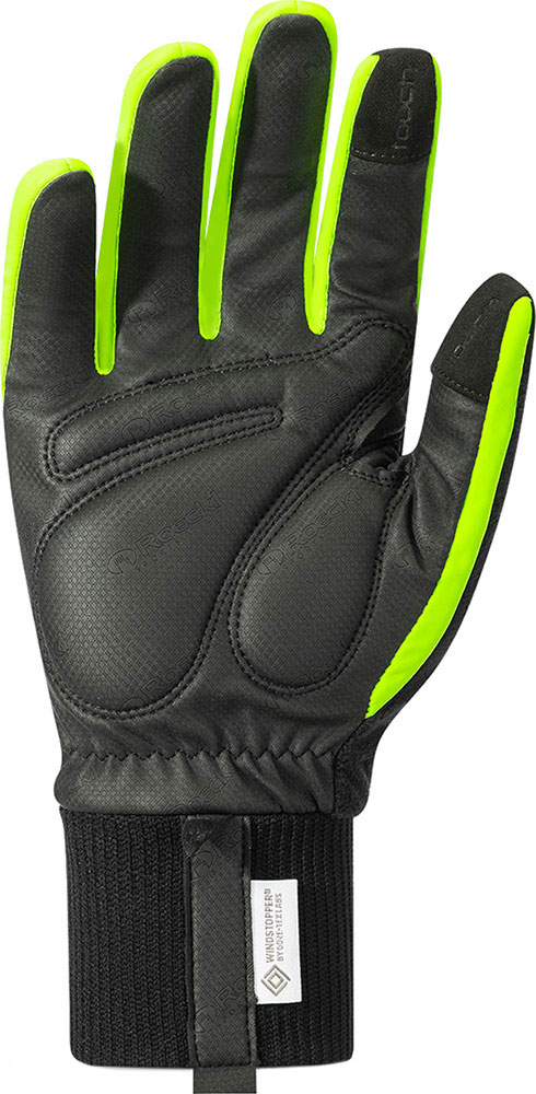 Rofan 3 - Fahrradhandschuhe Black/Fluo Yellow