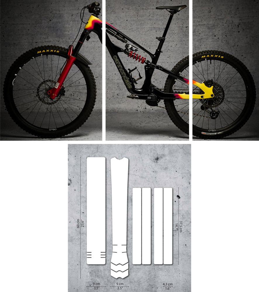 EVO Frameprotector MTB Clear Rahmenschutz