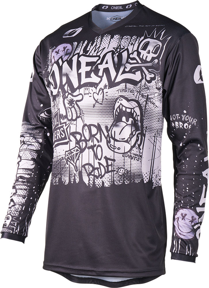 O'Neal Element Rancid - Kinder MTB Shirt lange mouw Black/Gray