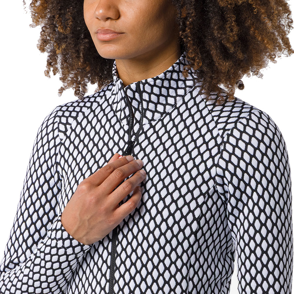 Ventra Thermal - Maillot à manches longues pour femme, noir/blanc