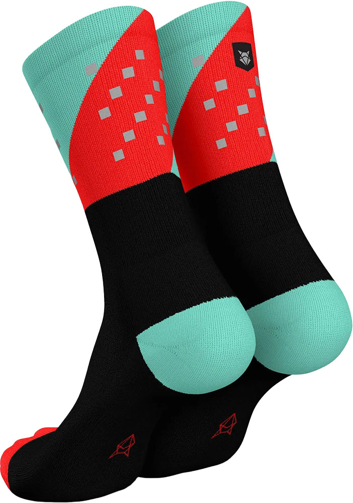 High-Viz V4 - Socken Aqua Inferno