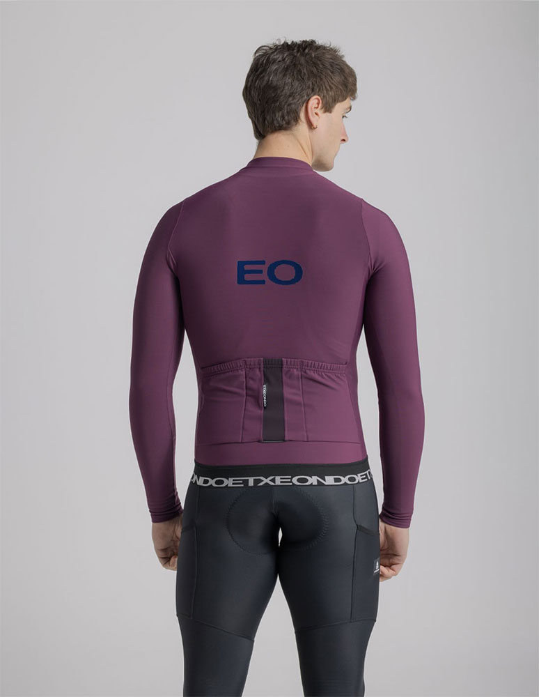 Maglia a maniche lunghe Bask Thermo, colore Wine