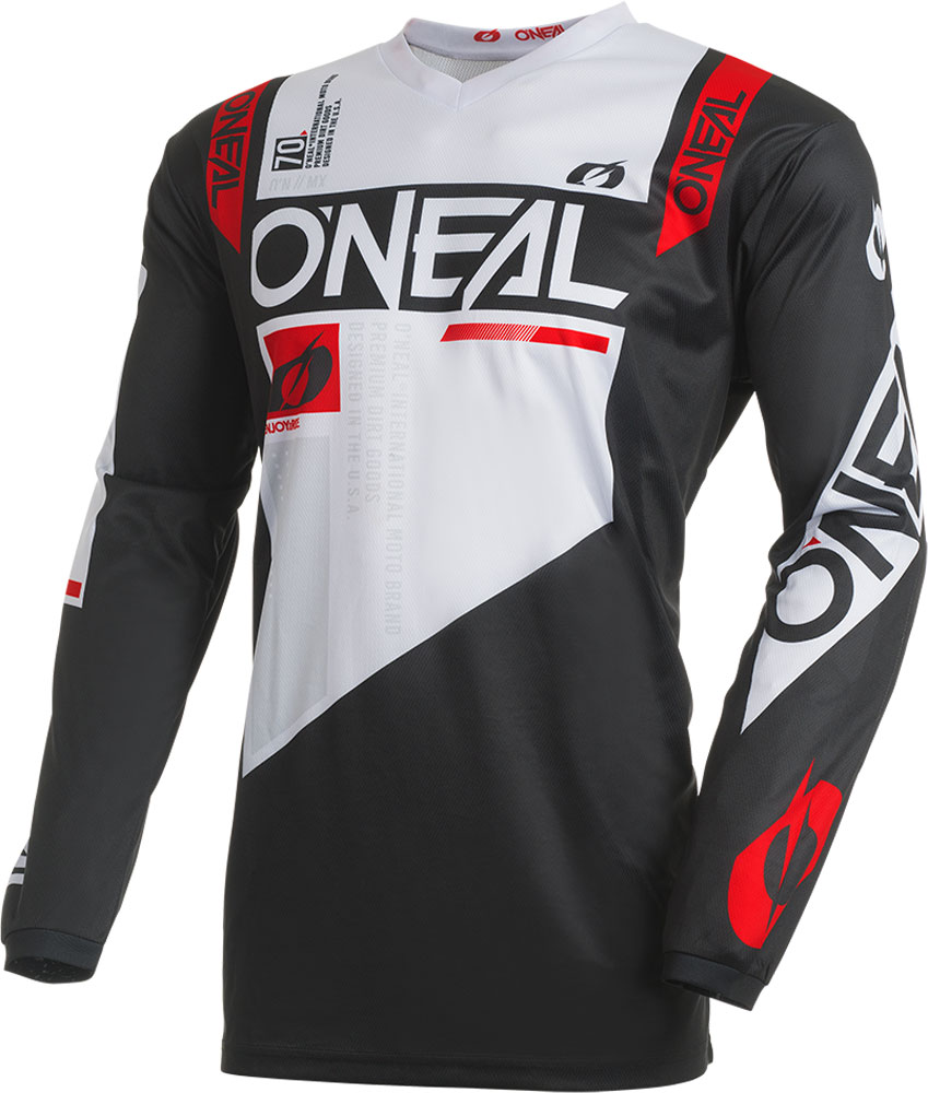 Element Factor - MTB Langarmtrikot Black/White