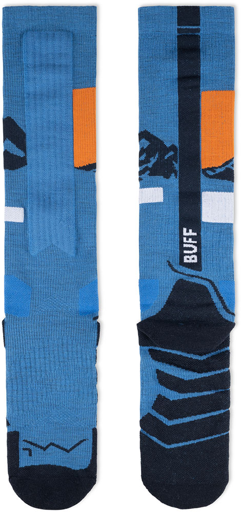 Mérino Heavyweight Over the Calf - Chaussettes de ski Blue