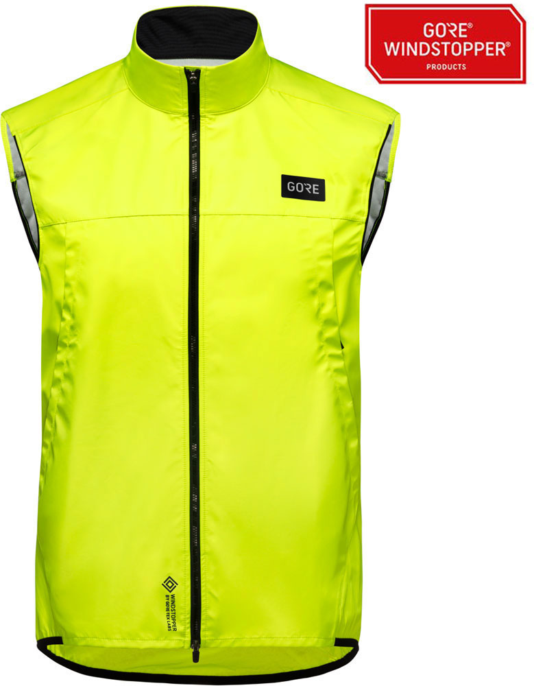 Veste Coupe-vent Gore Bike Wear Homme - Jaune Haute Visibilité - Taille M