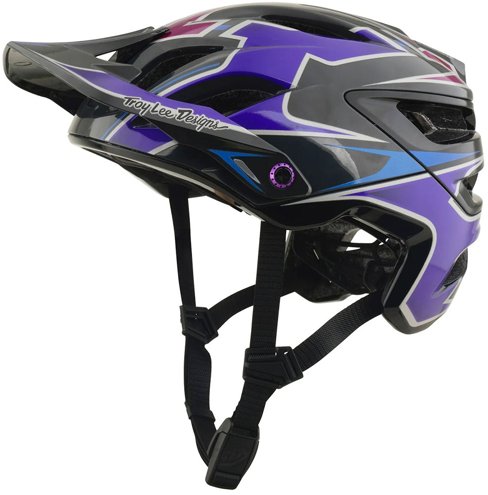 A3 Mips Mask - Casco da MTB Nero/Viola