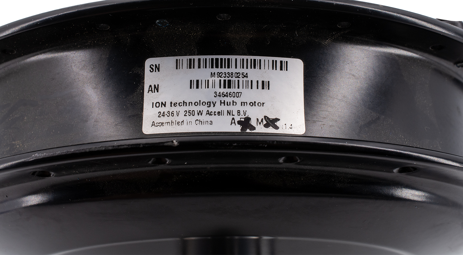 XHP Hinterradnabenmotor 250 W 24/36V 36 Loch Schwarz
