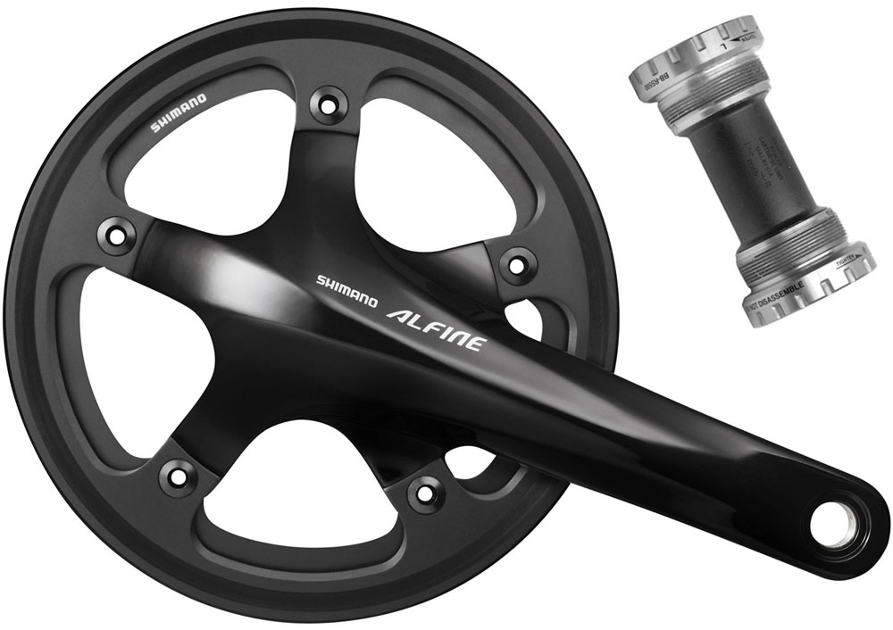 Shimano ALFINE FC-S501 Crank with single Chainguard Crankset with