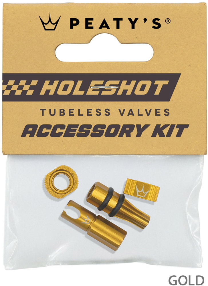 Kit d'accessoires pour valves tubeless Holeshot Fast Flow