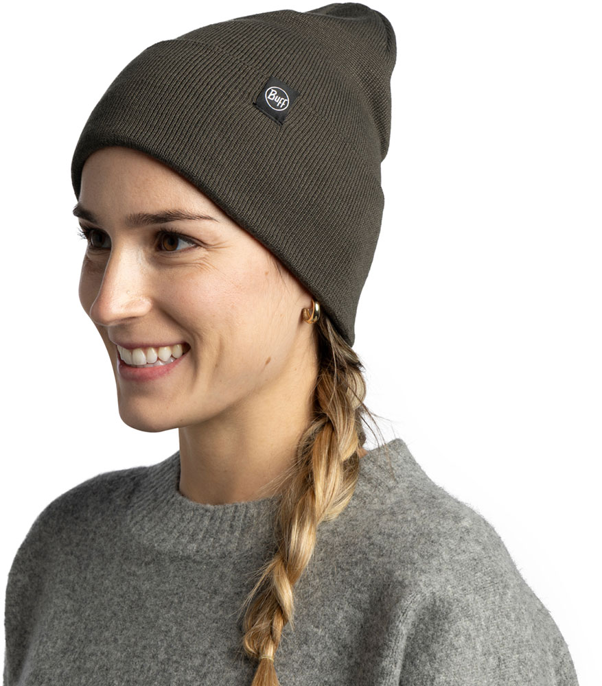 Knitted Beanie ERVINY - Zielona czapka