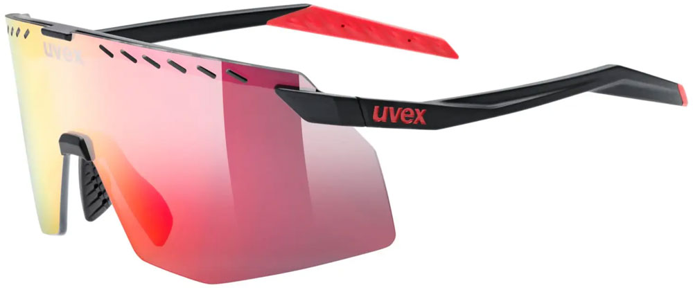 pace stage black matt/mirror red - Sportbrille