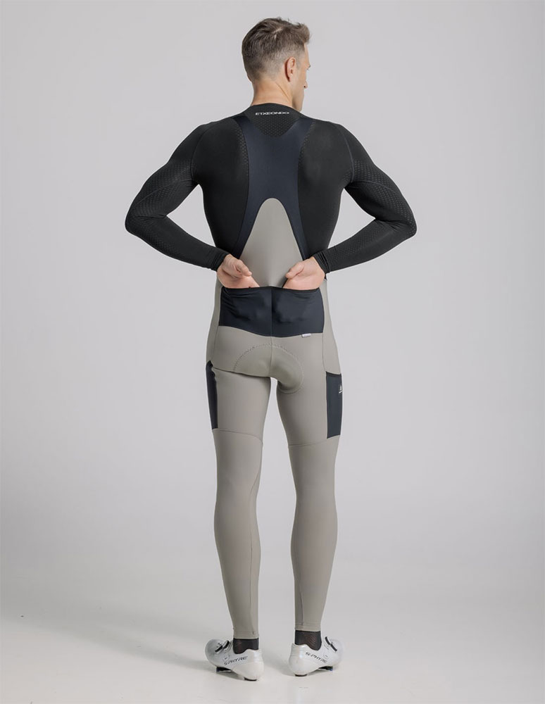 Exo Thermo Cargo - Pantaloncini da ciclismo con fondello, color taupe