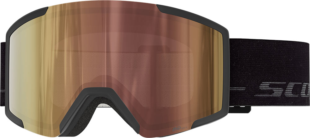 Shield AMP LS Cinnamon Chrome - Ski Goggle Black/Fog Grey