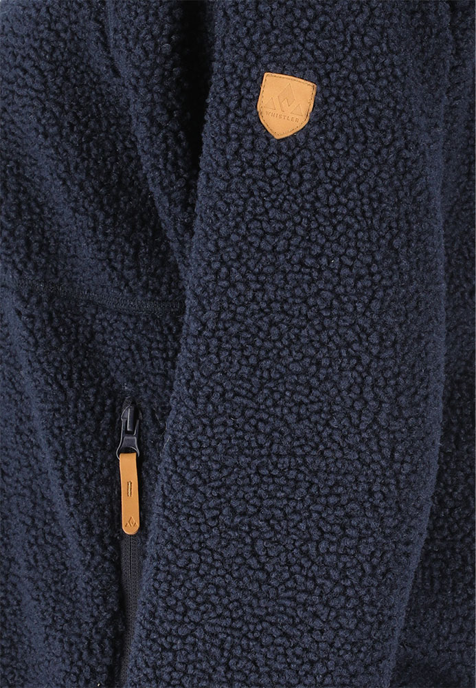 Pioneer Teddy - Veste polaire pour femme, style blazer, bleu marine