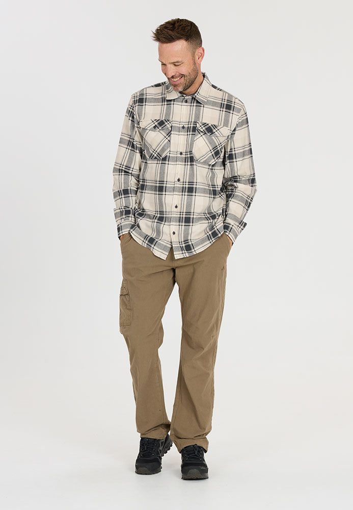 Bargo Checked – koszula flanelowa Ombre Blue
