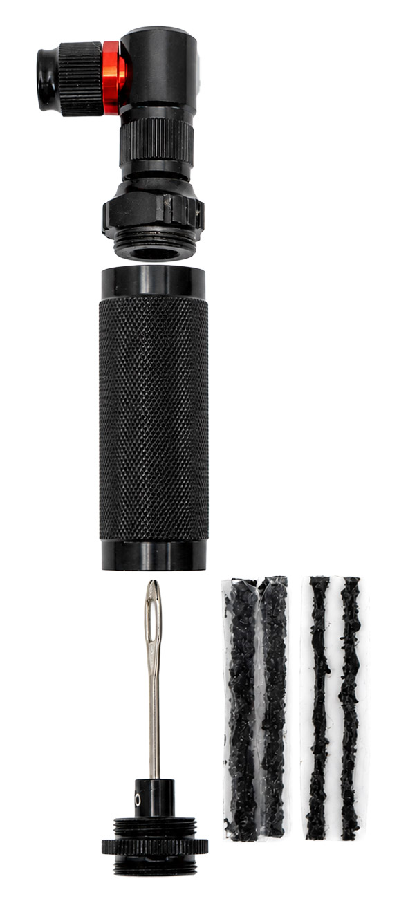 Kit de réparation de pneus tubeless 2 en 1 + pompe à CO₂