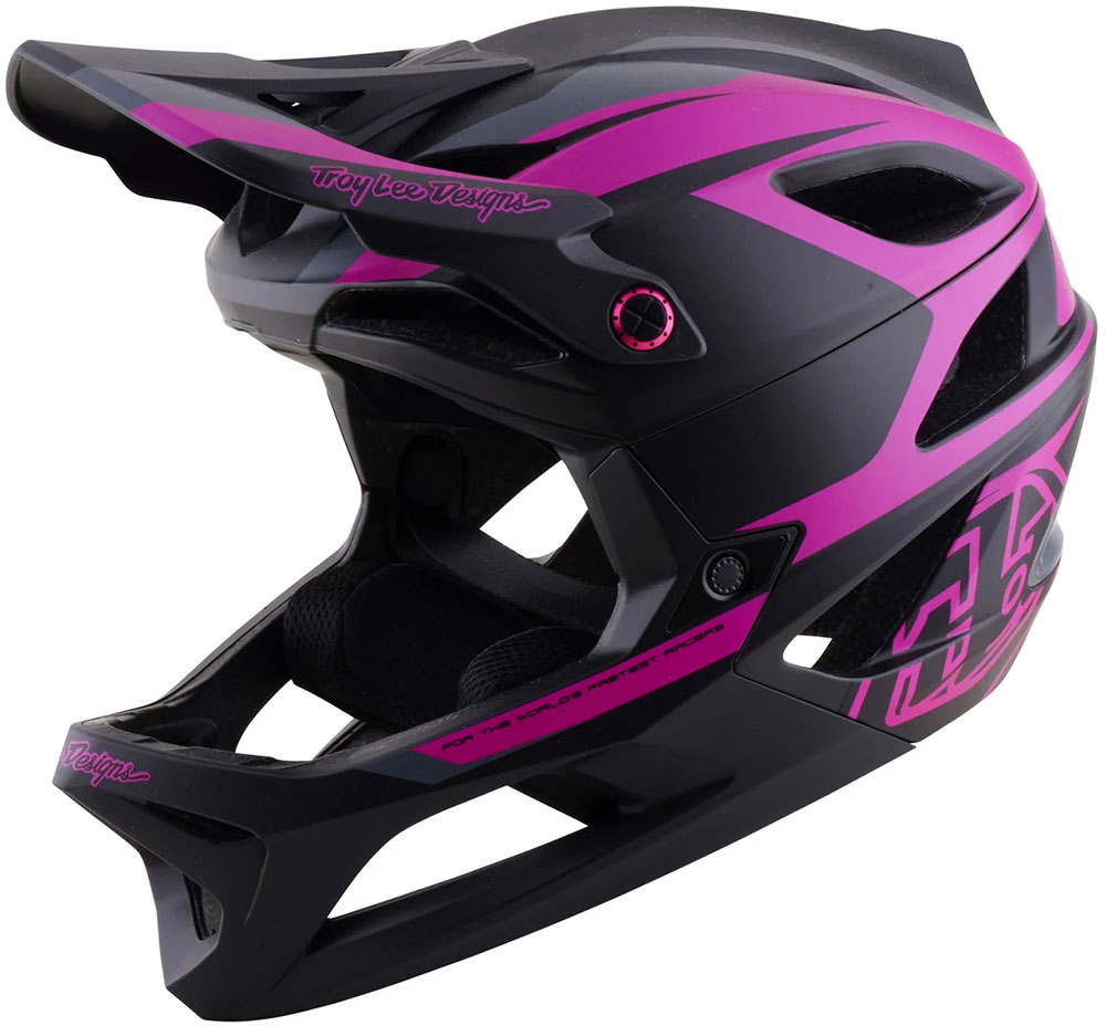 Stage 2 MIPS - Casco integrale Higth VZ Grigio scuro/Fucsia neon