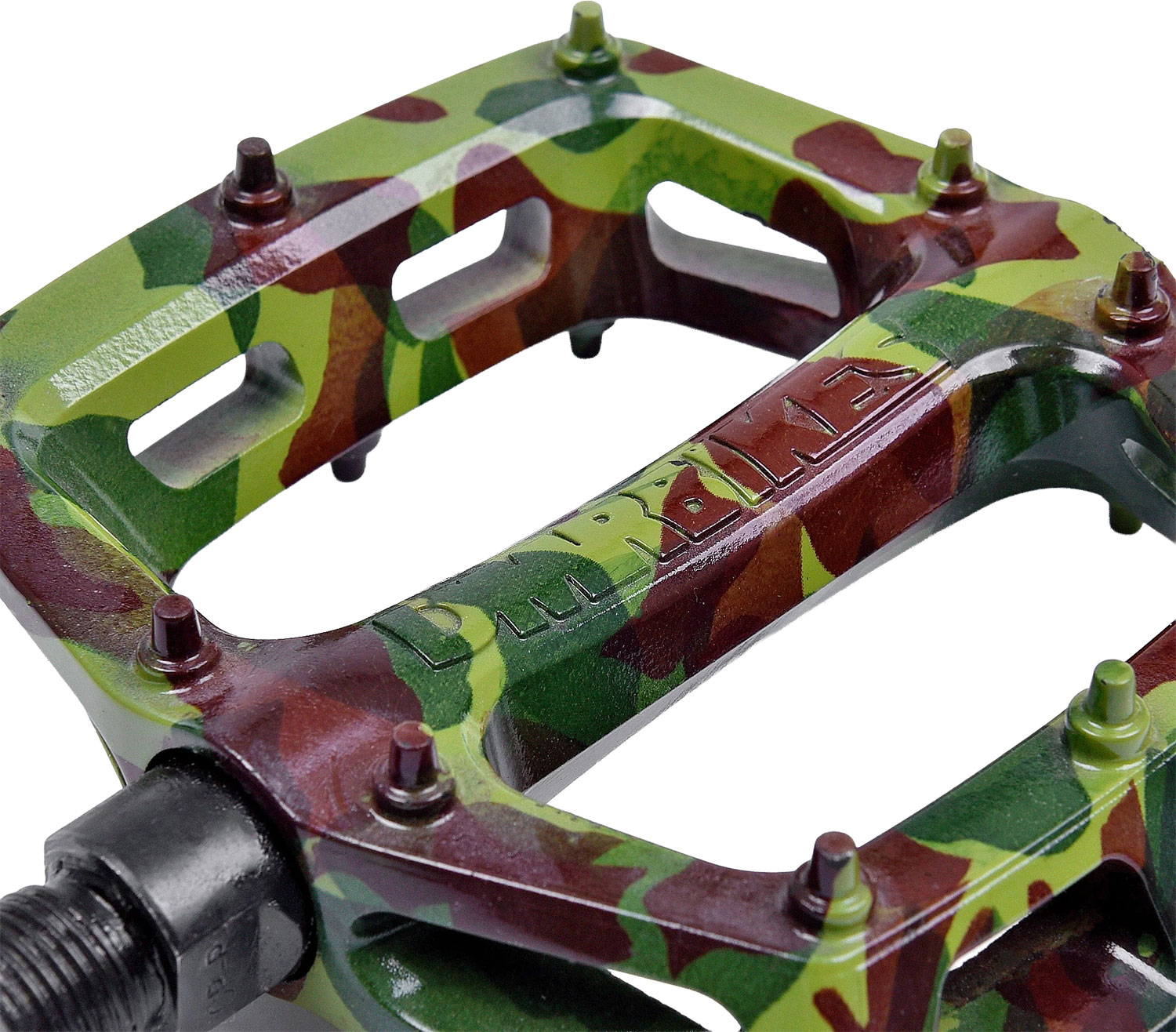 Pedales de plataforma V6 Green Camo